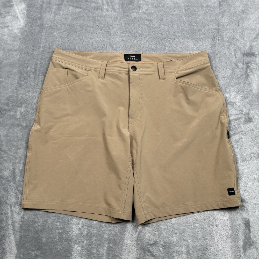 Sitka Gear Mesa Short Men's Size 38 Dark Khaki 8.5" Inseam Lightweight Durable